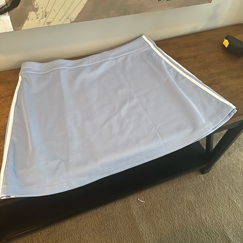 Adidas Sky Blue Skirt with White Accents - Picture 4 of 6